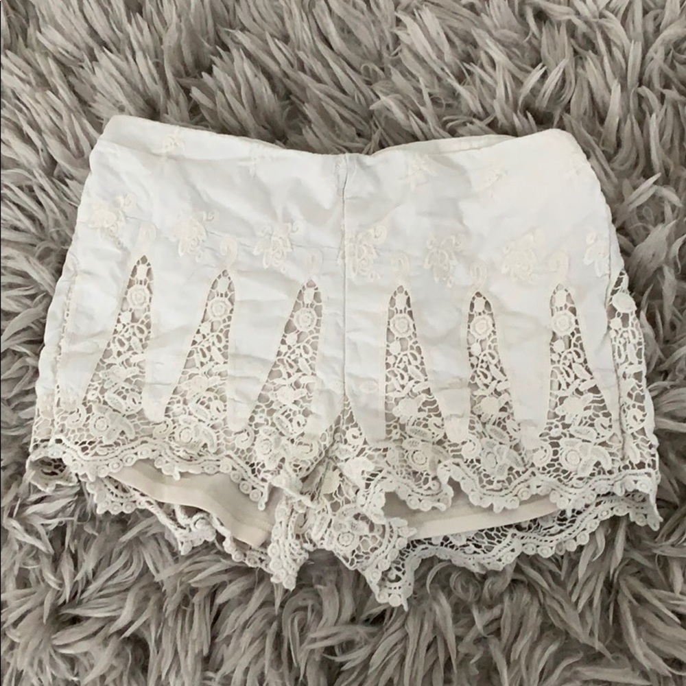 Cream colored shorts